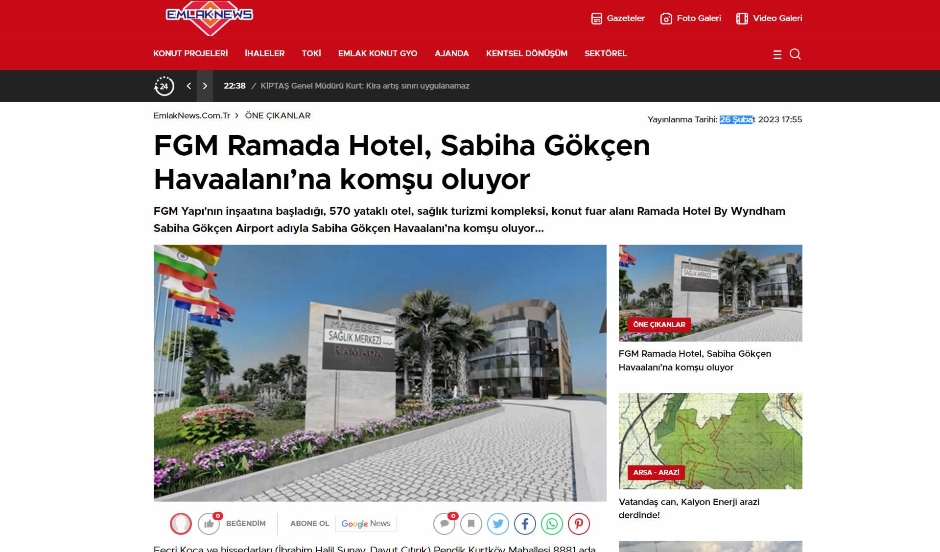 FGM Ramada Hotel haberi